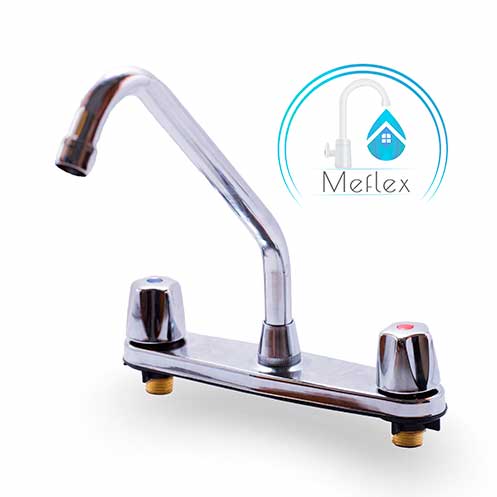 Fregadero pico largo con manillas estándar