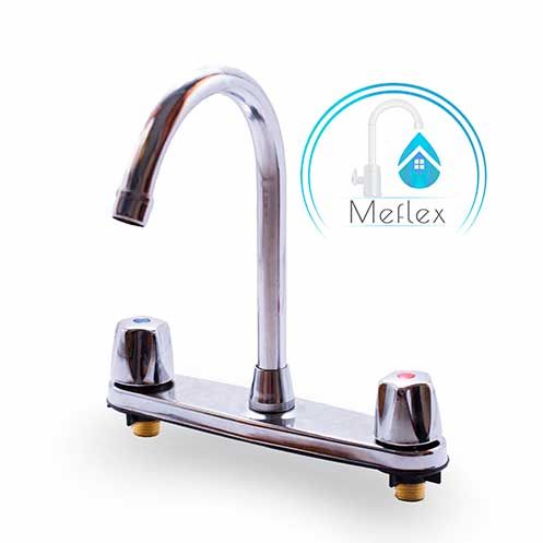 Fregadero Cuello de cisne y manillas estándar