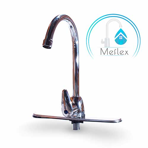 Fregadero monomando con manilla tipo palanca