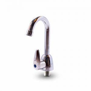 Lavamanos Monomando Metálico Con Pomo Tipo Palanca