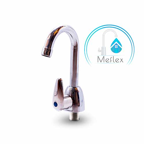 Lavamanos monomando cuello de cisne